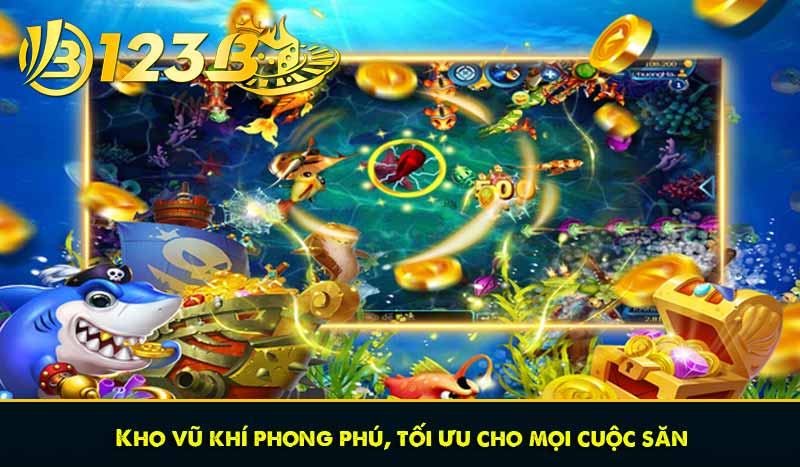 Bắn cá Tiểu tiên cá: Nét mê ly, rực rỡ dưới lòng đại dương 8 Kho vũ khí phong phú, tối ưu cho mọi cuộc săn